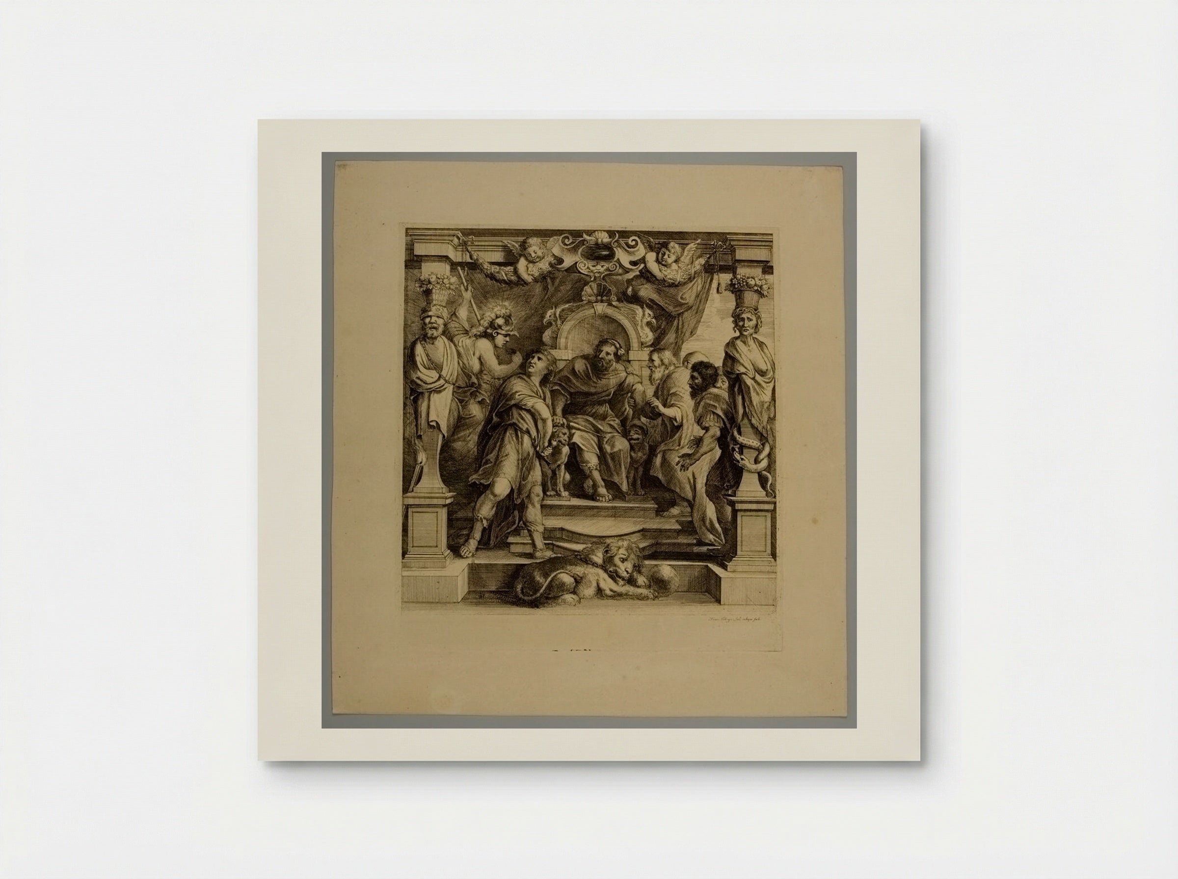Anger of Achilles towards Agamemnon - Frans Ertinger - Poster