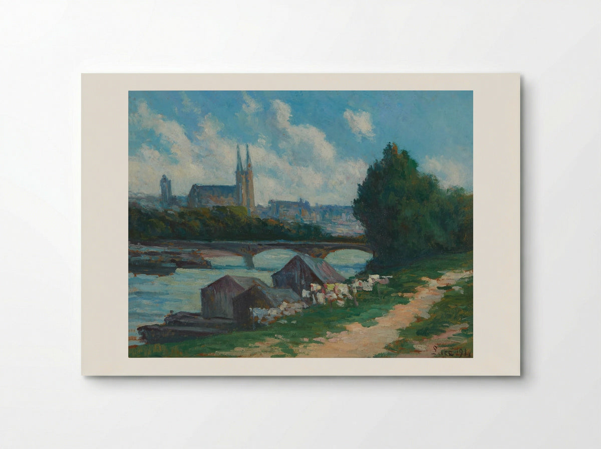 Angers, the Banks of the Loire - Maximilien Luce - Poster