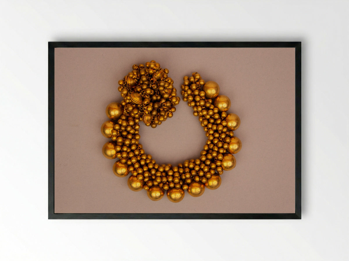 Anklet, One of a Pair - Fine Art Print - Framed Print Black