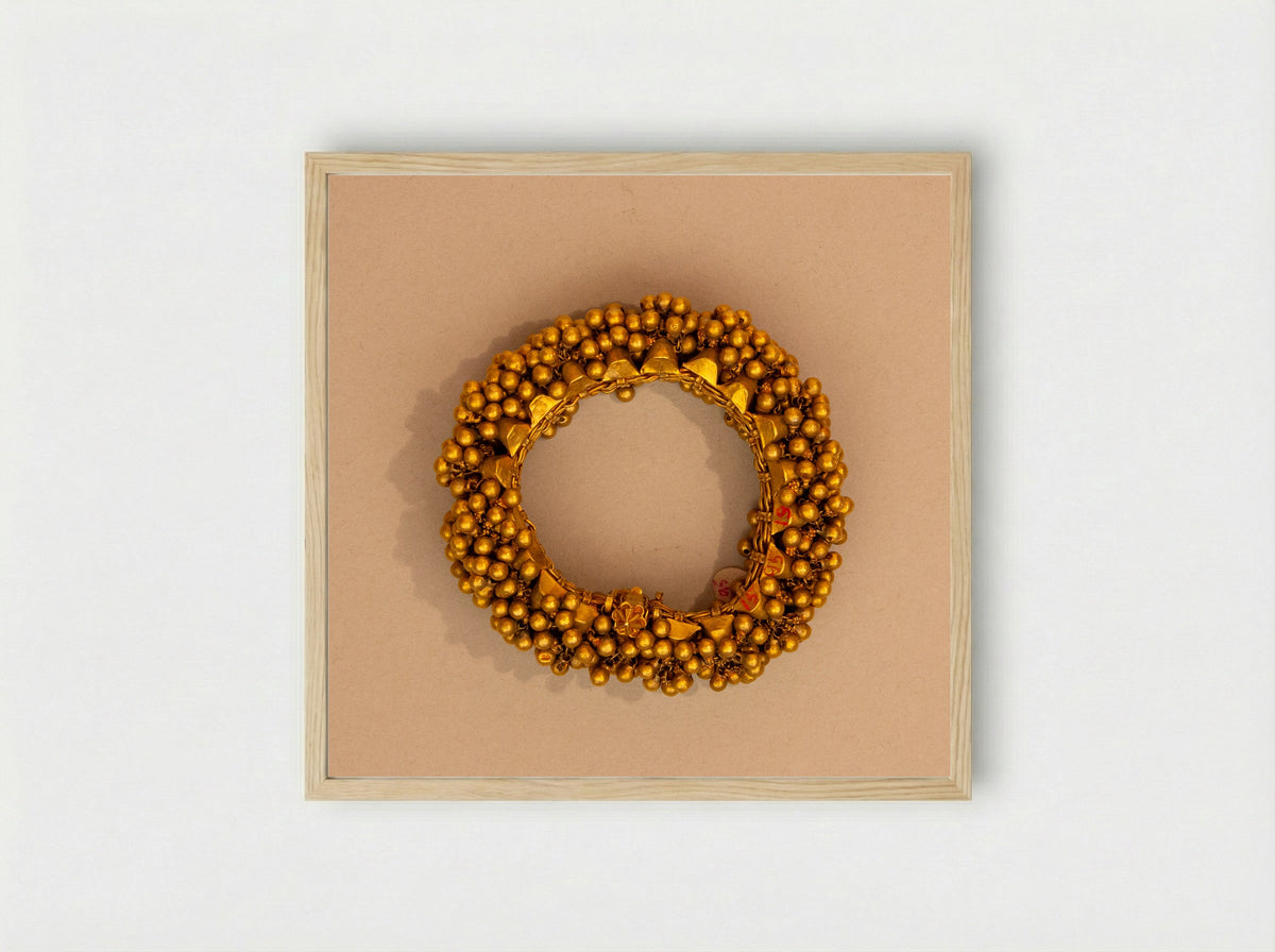Anklet (Paizeb), One of a Pair - Unknown Artist - Framed Print Wood