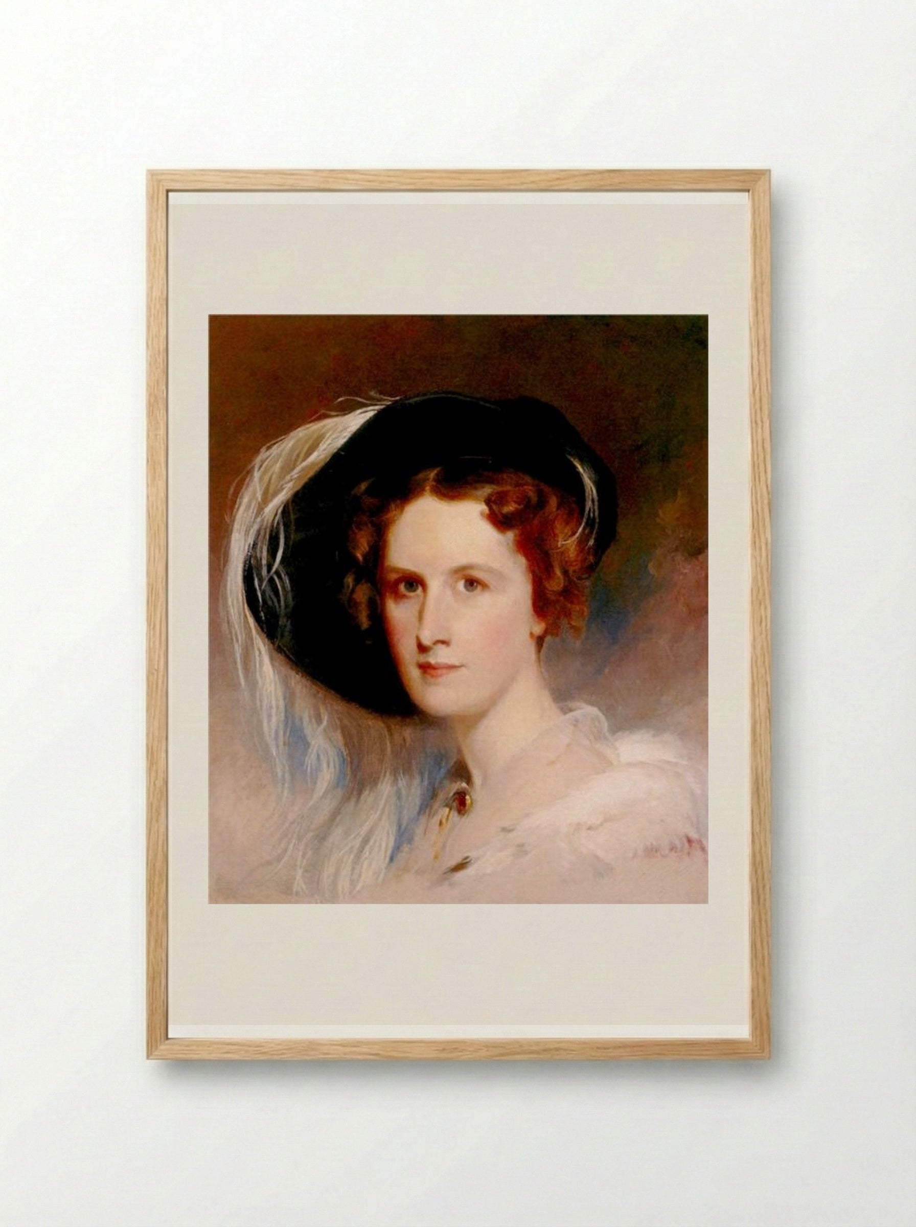 Ann Biddle Hopkinson - Thomas Sully - Framed Print Wood