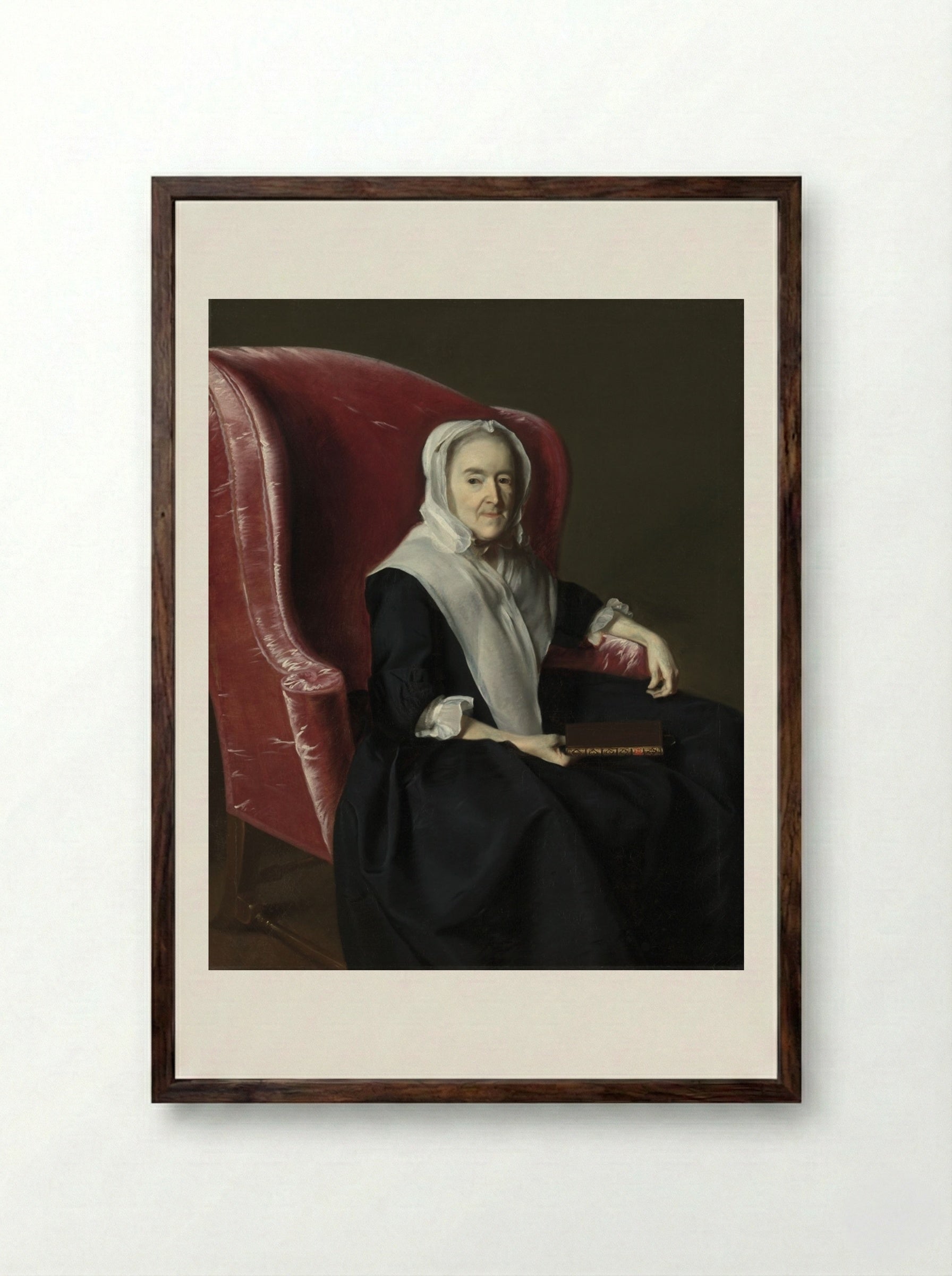 Anna Dummer Powell - John Singleton Copley - Framed Print Dark Wood