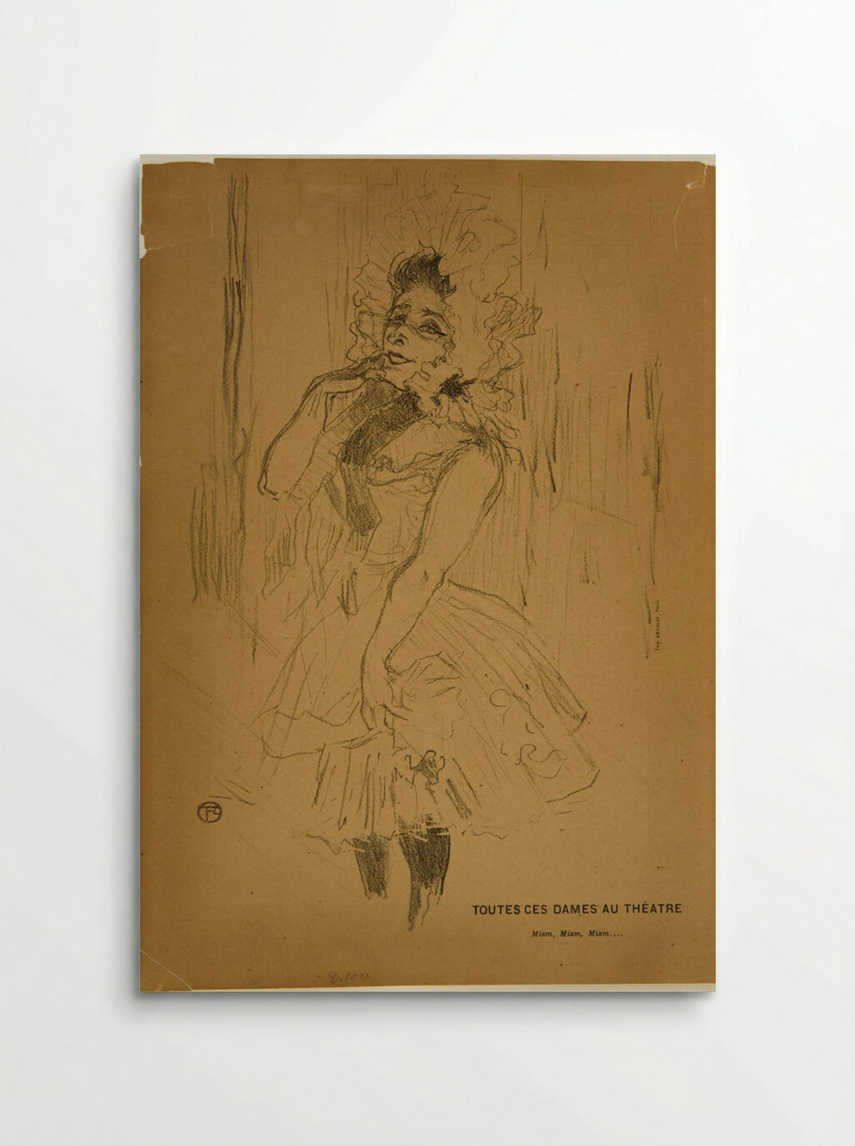 Anna Held, in Toutes ces Dames au Théâtre - Henri de Toulouse-Lautrec - Poster