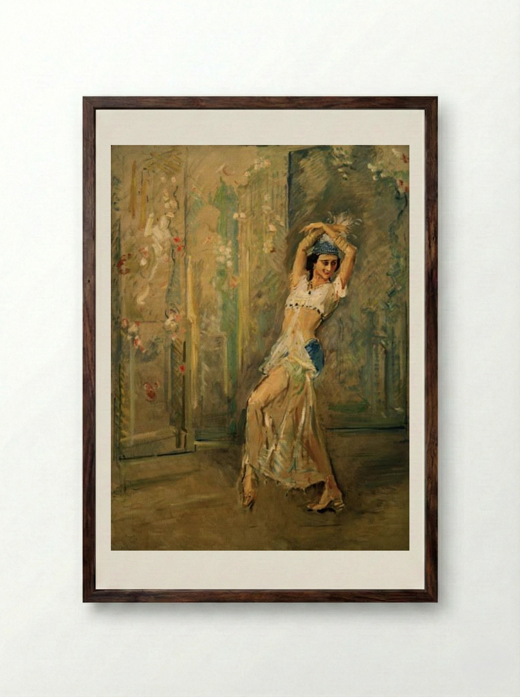 Anna Pavlova - Max Slevogt - Framed Print Dark Wood