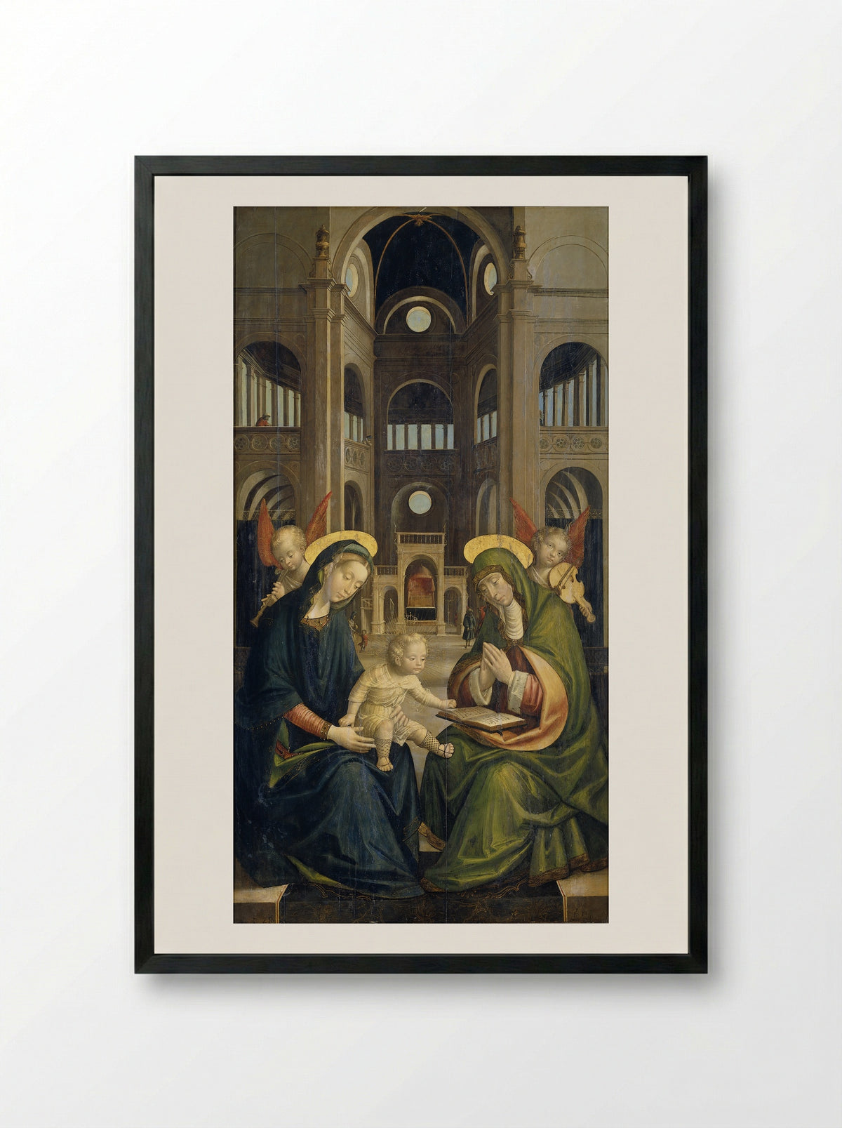 Anna te Drieën - Defendente Ferrari - Framed Print Black