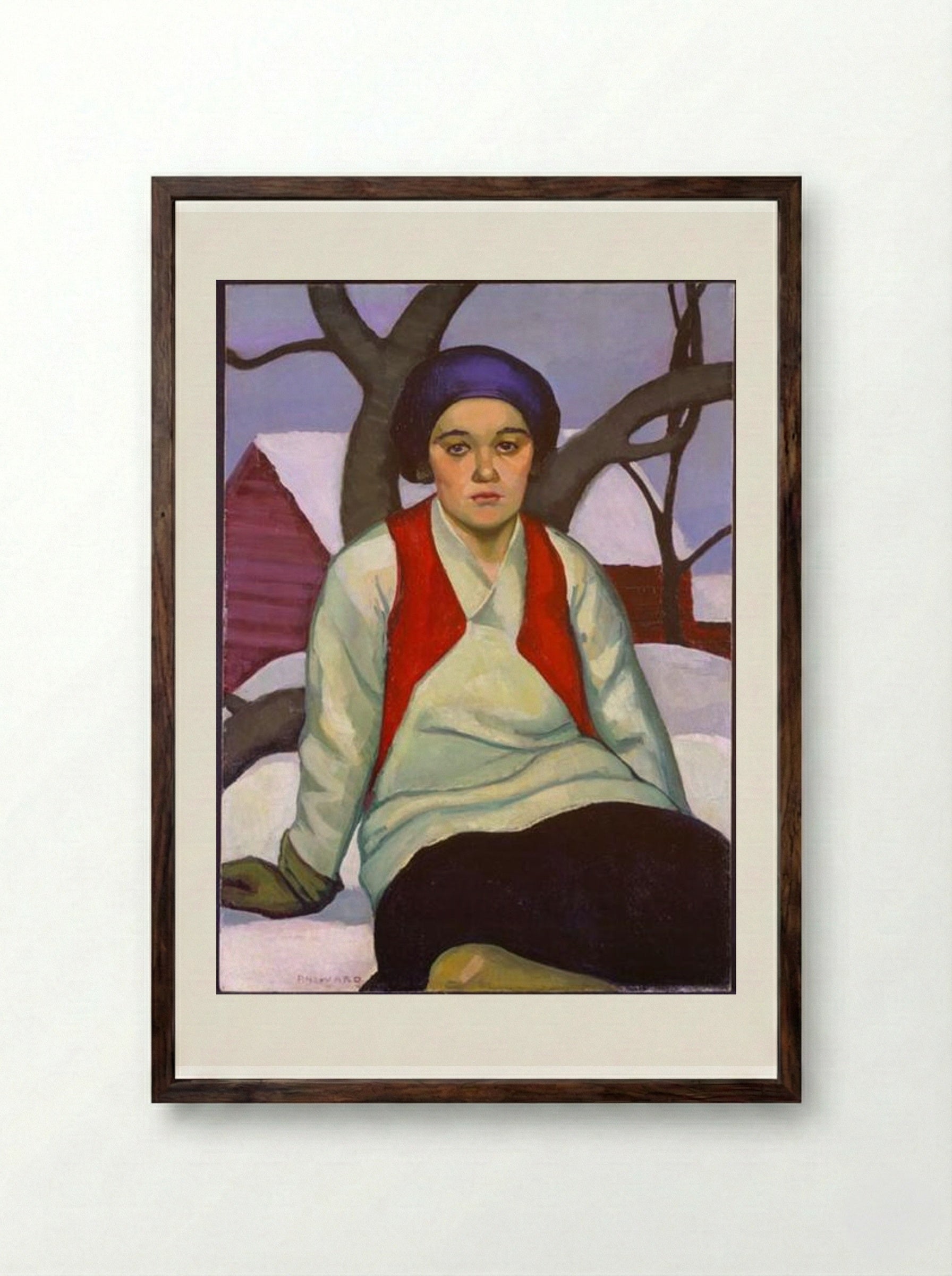 Anna - Prudence Heward - Framed Print Dark Wood