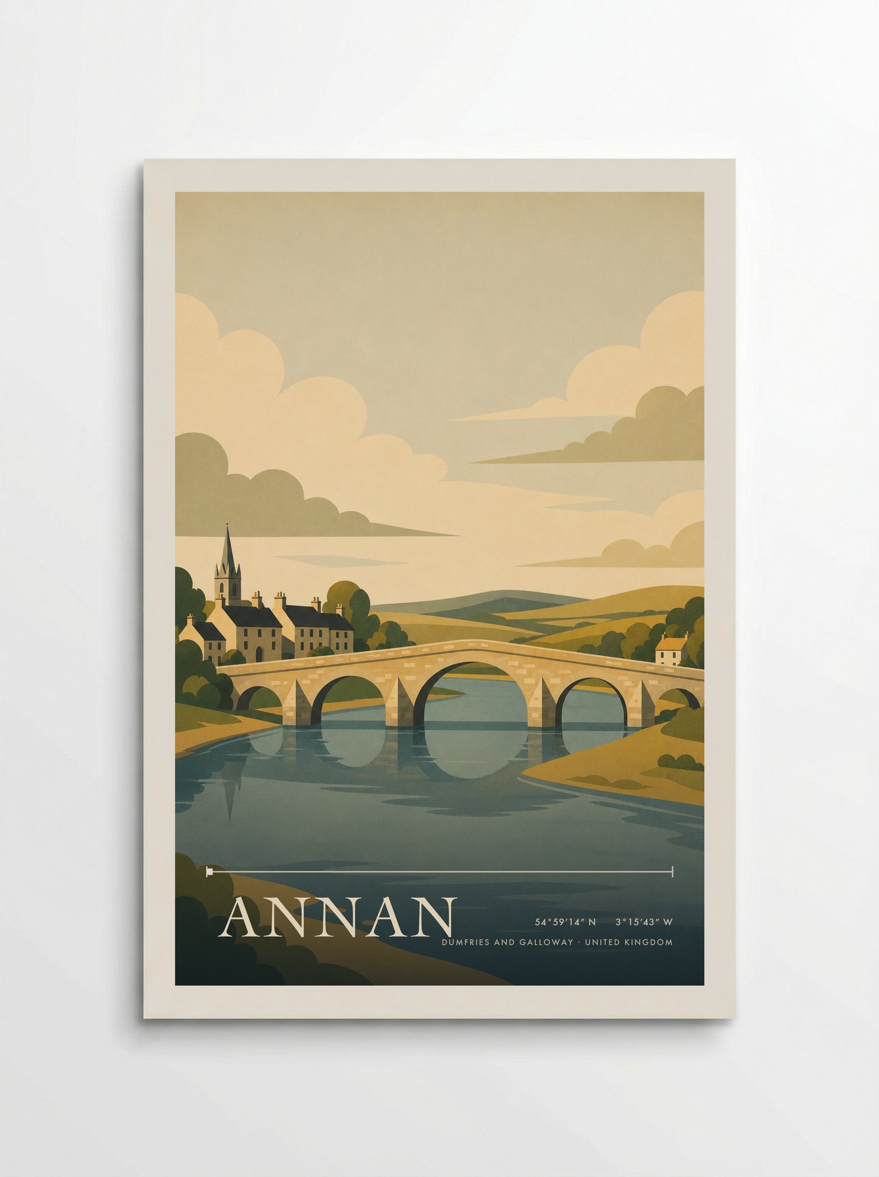 Annan Dumfries and Galloway United Kingdom Travel Poster - Poster