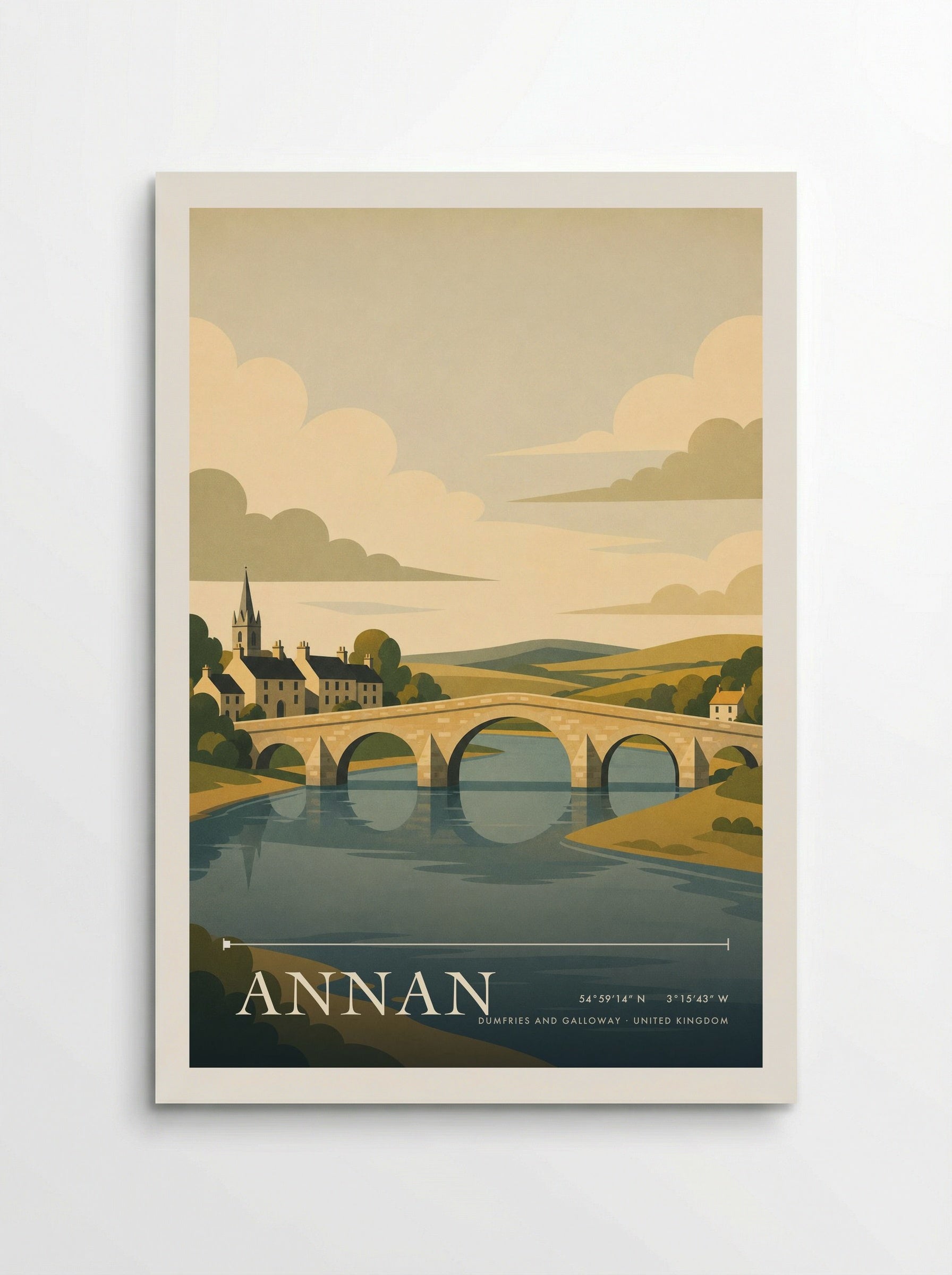 Annan Dumfries and Galloway United Kingdom Travel Poster - Poster