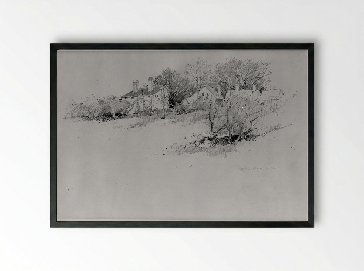 Annisquam, Massachusetts - Charles Herbert Woodbury - Framed Print Black
