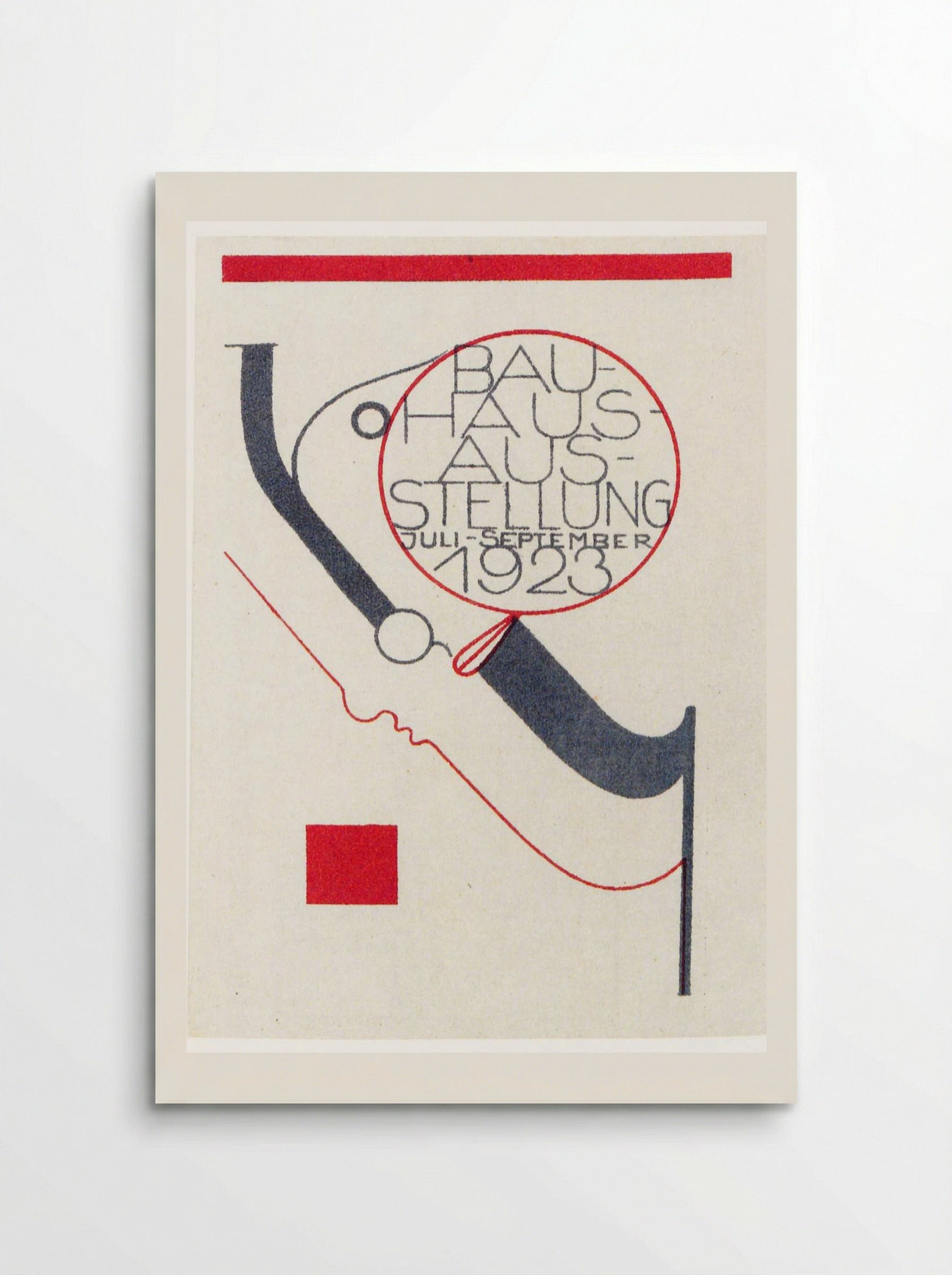 Announcement, The First Bauhaus Exhibition in Weimar - Oskar Schlemmer - Poster