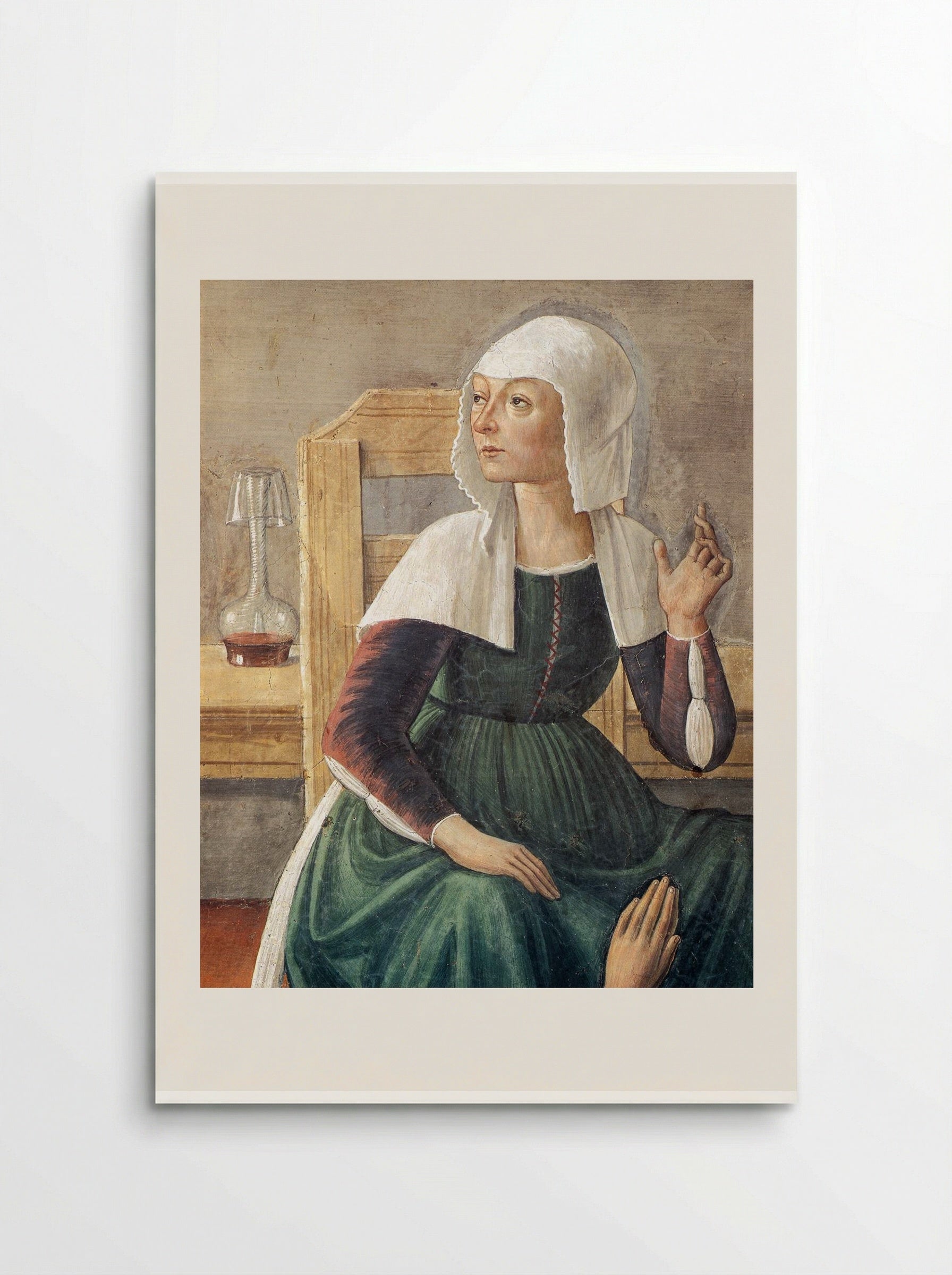 Announcement of Death to St. Fina - Domenico Ghirlandaio - Poster