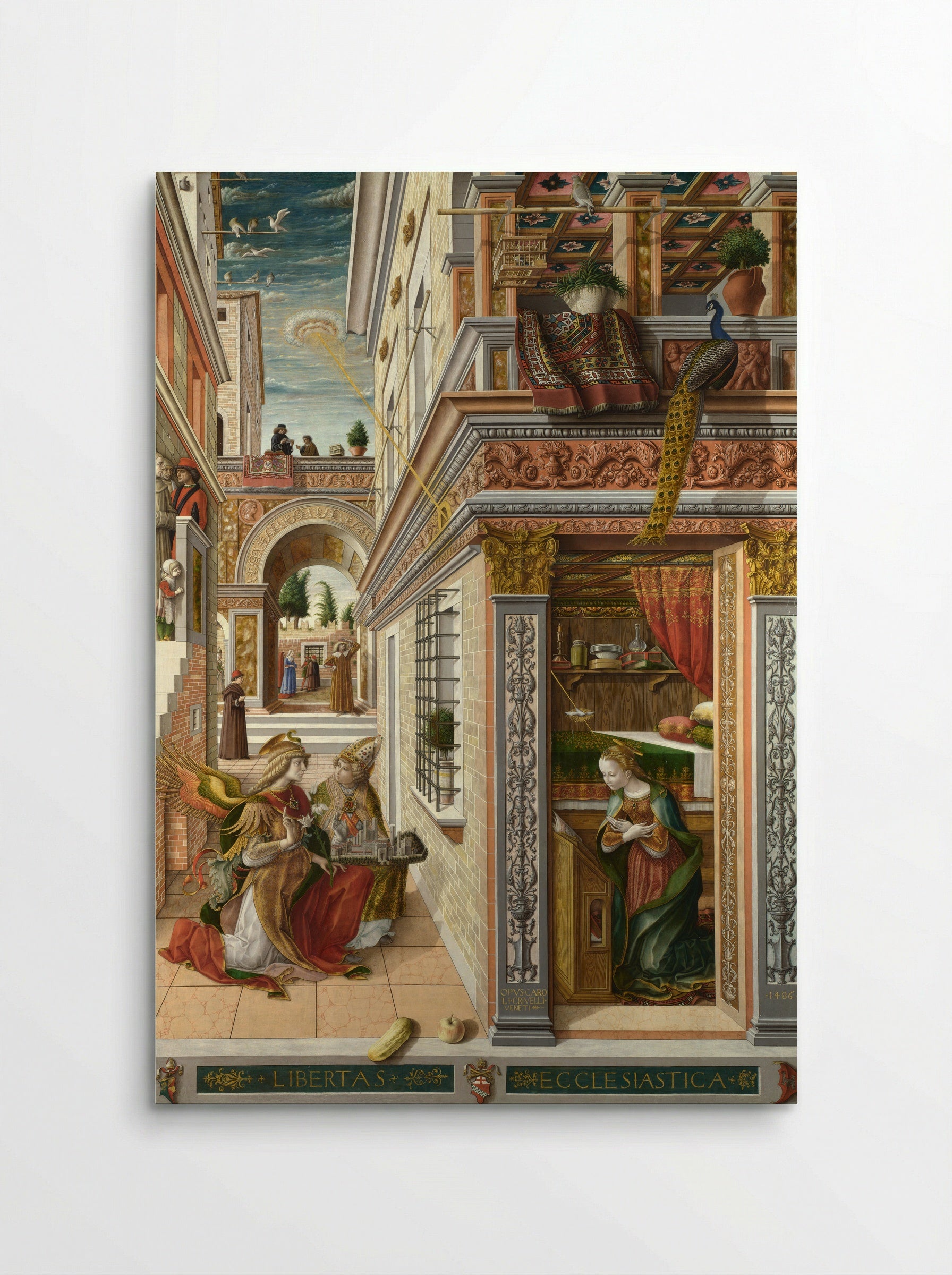 Annunciation with Saint Emidius - Carlo Crivelli - Poster