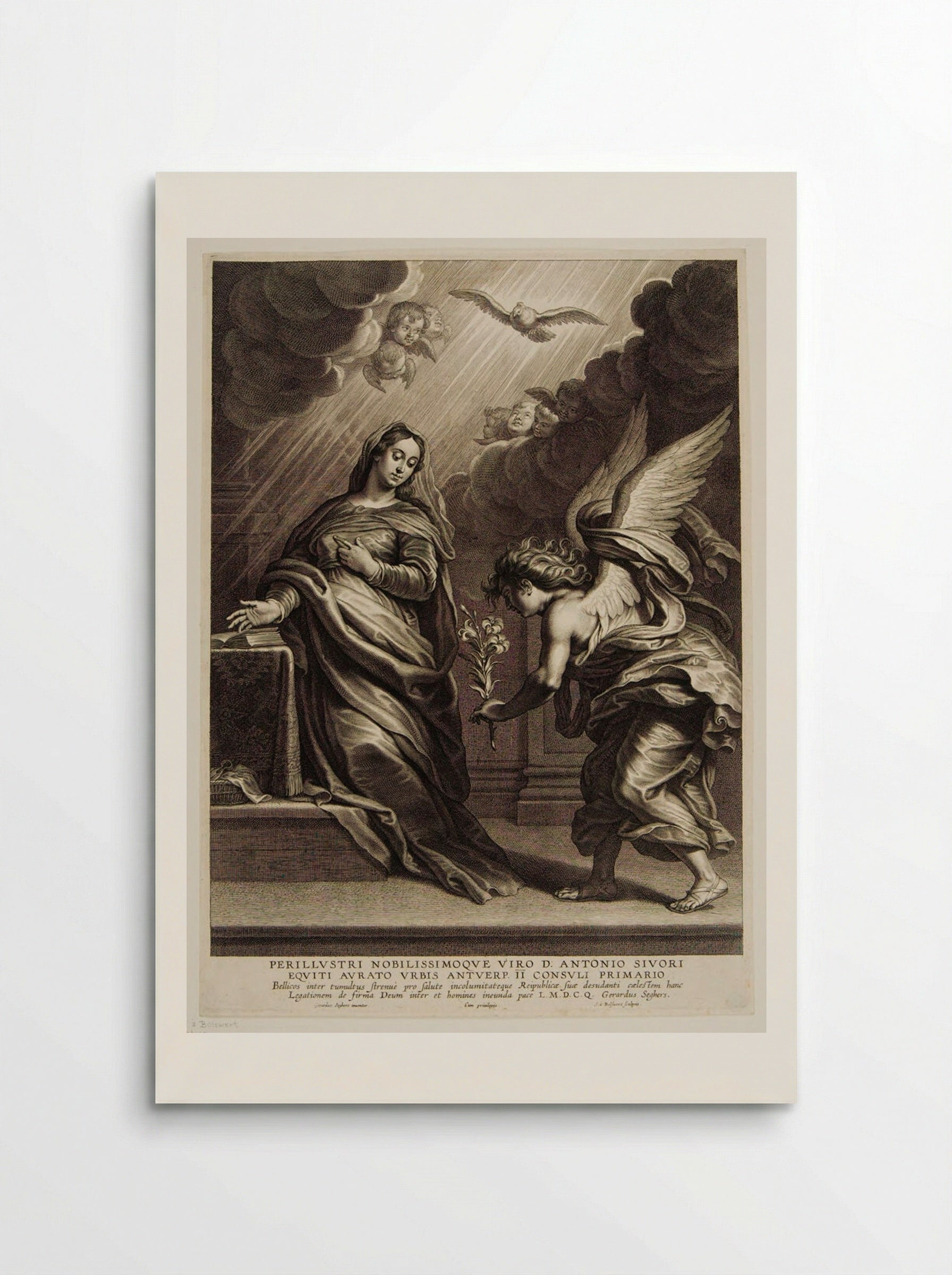 Annunciation - Schelte Adamsz. Bolswert - Poster