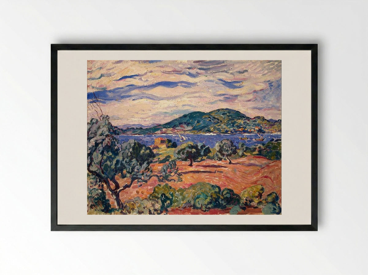 Antheor Bay - Louis Valtat - Framed Print Black