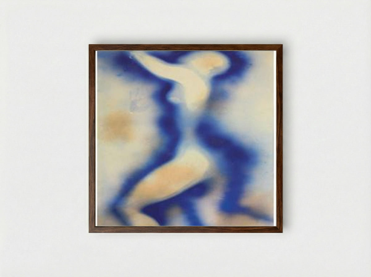 Anthropométrie sans titre (ANT 106) - Yves Klein - Framed Print Dark Wood