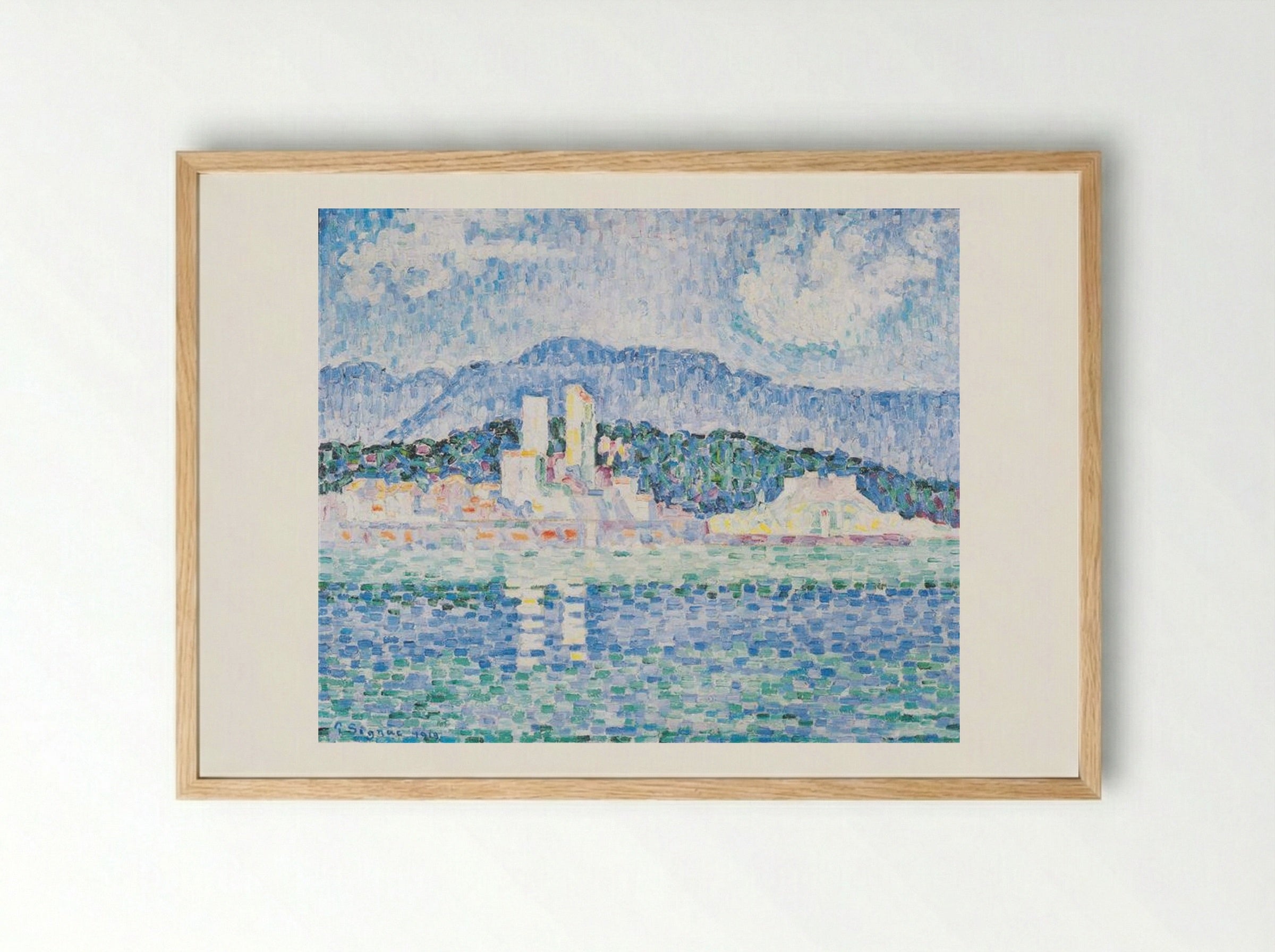 Antibes, Thunderstorms - Paul Signac - Framed Print Wood