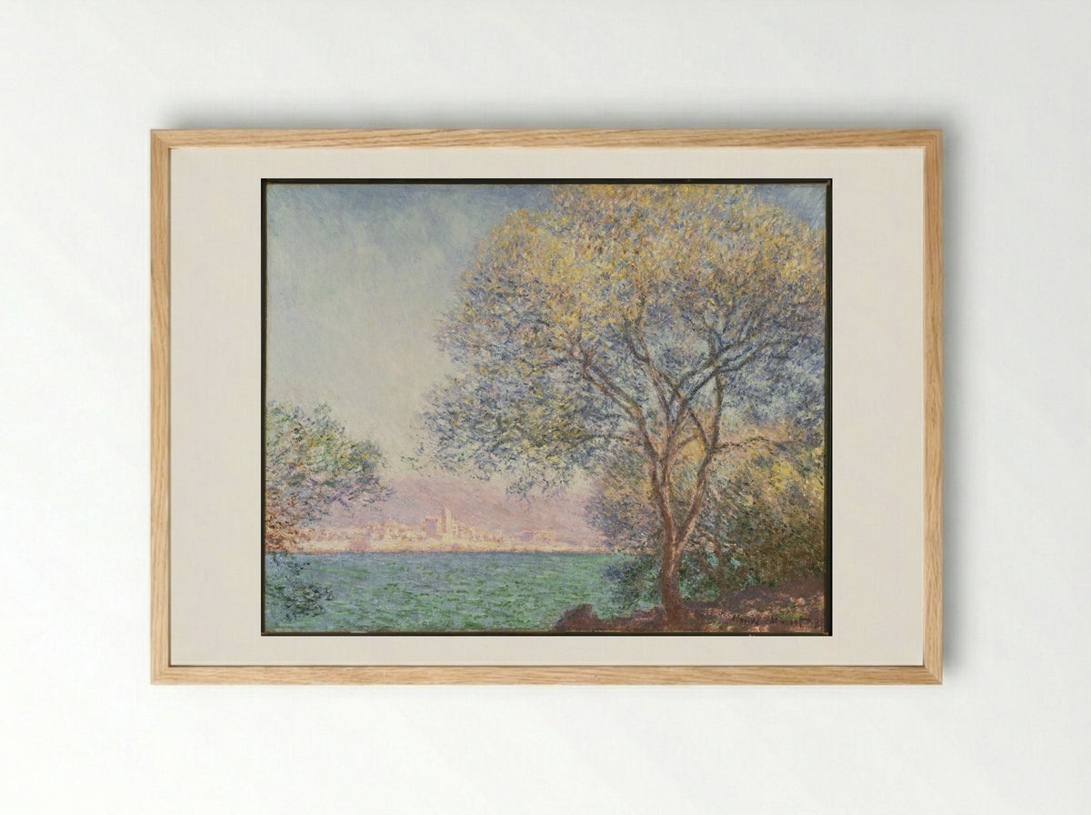 Antibes in the Morning - Claude Monet - Framed Print Wood