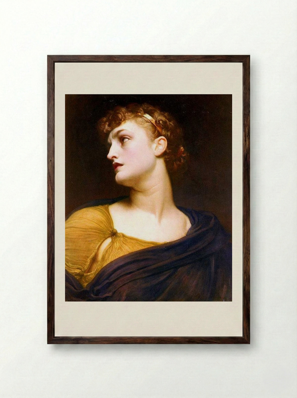 Antigone - Frederic Leighton - Framed Print Dark Wood
