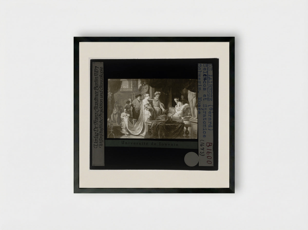 Antiochus and Stratonice - Gerard de Lairesse - Framed Print Black