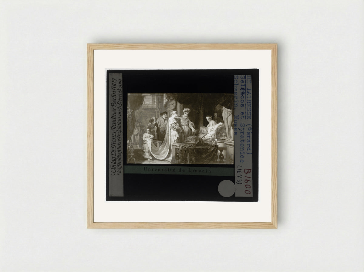Antiochus and Stratonice - Gerard de Lairesse - Framed Print Wood