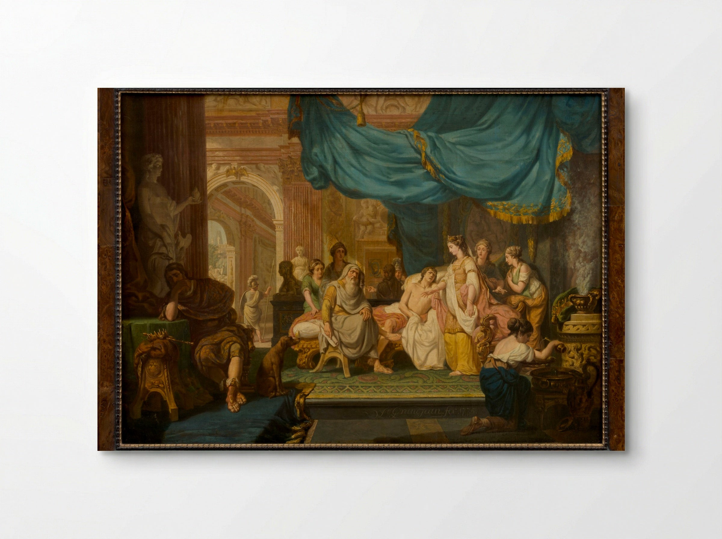 Antiochus and Stratonice - Jean Grandjean - Poster