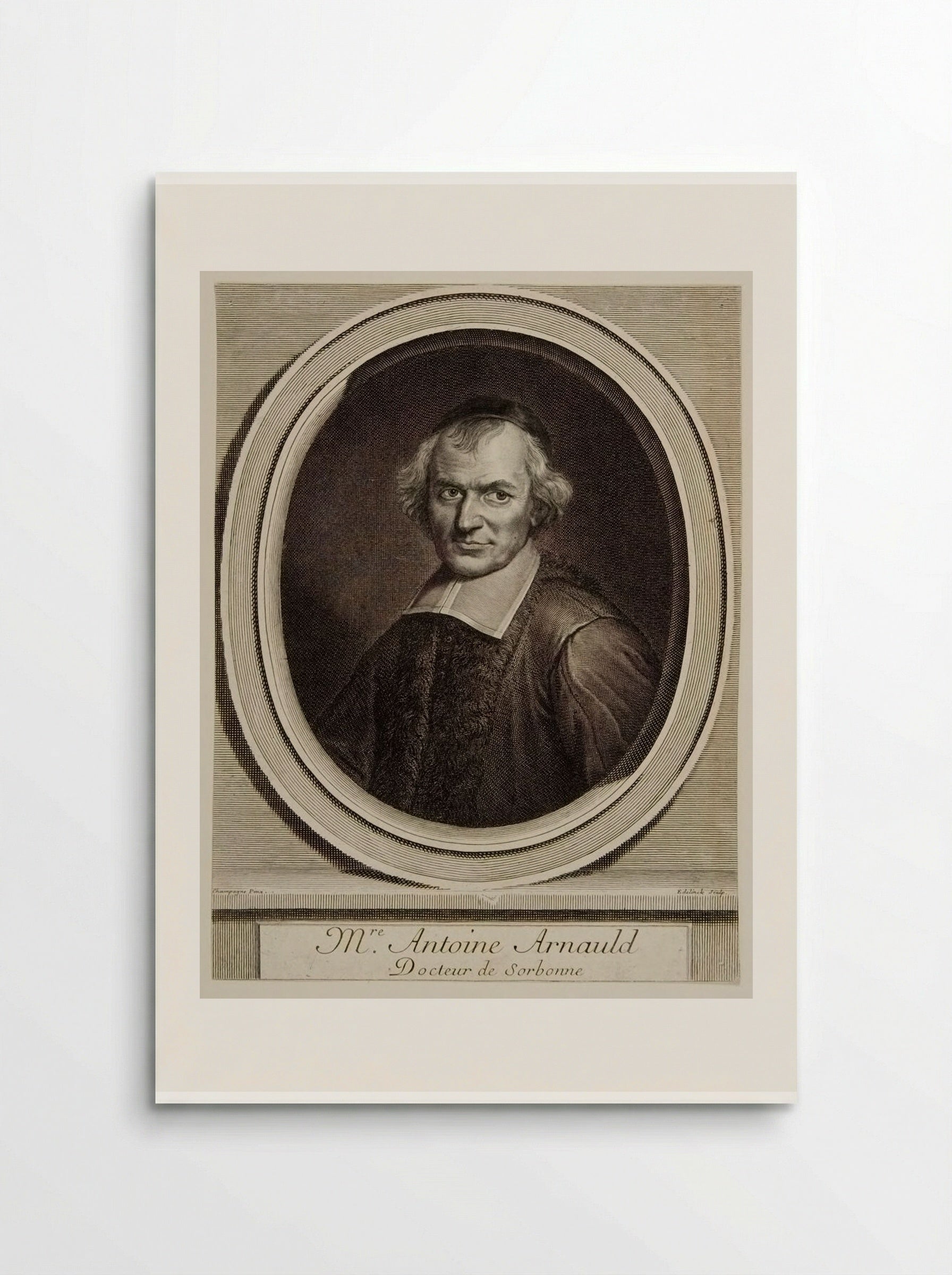Antoine Arnauld - Gérard Edelinck - Poster