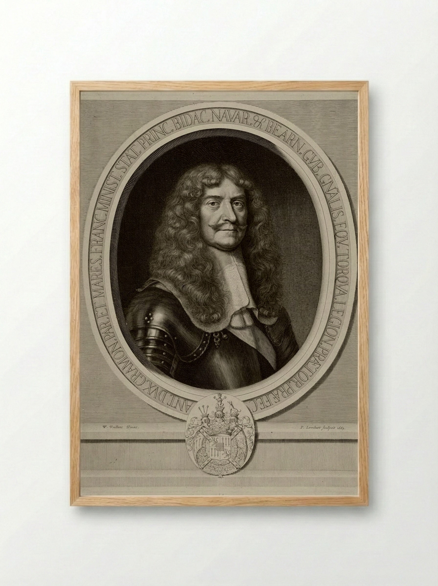 Antoine, Duc de Gramont - Pierre Lombart - Framed Print Wood