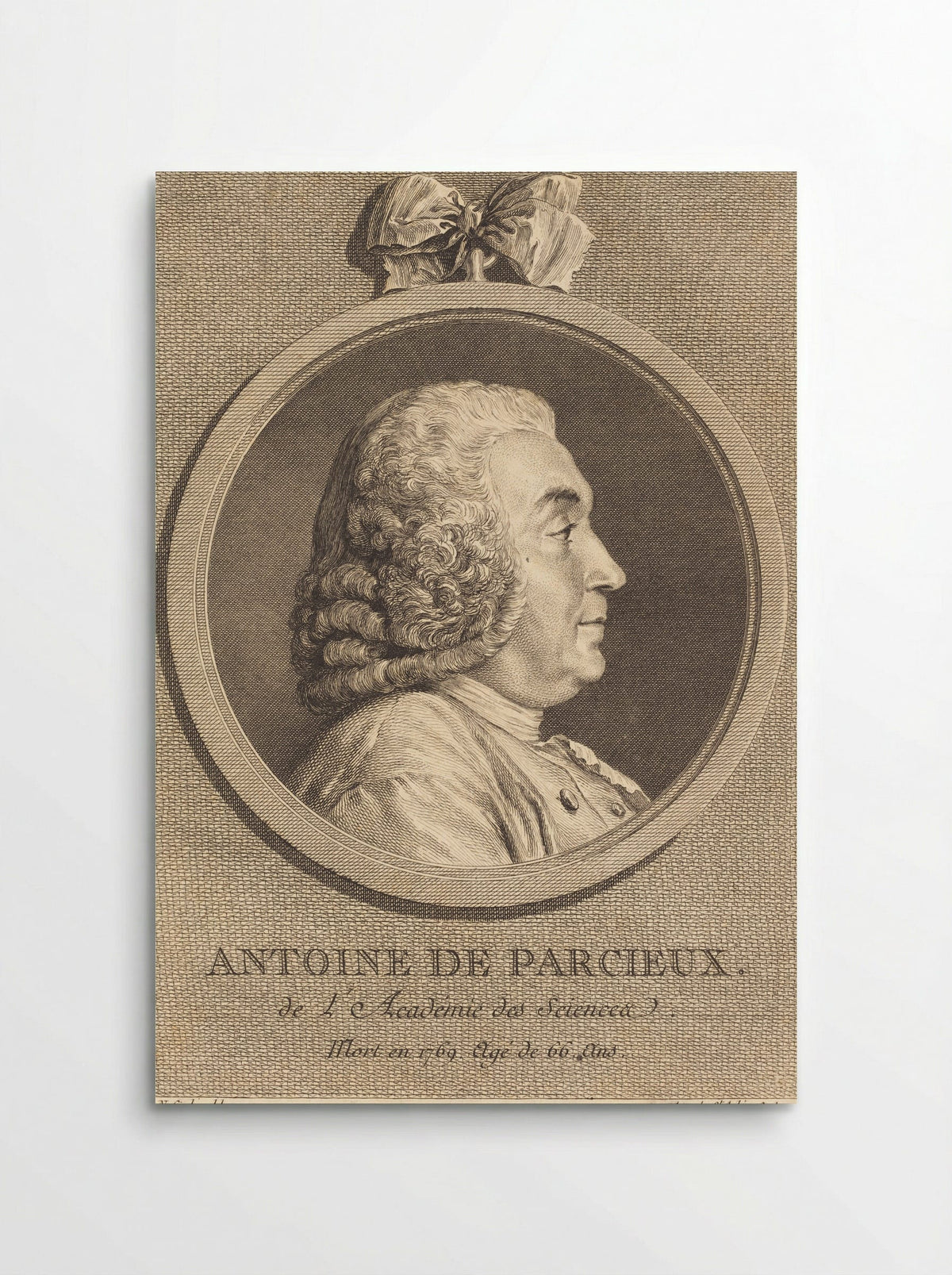 Antoine de Parcieux - Augustin de Saint-Aubin - Poster