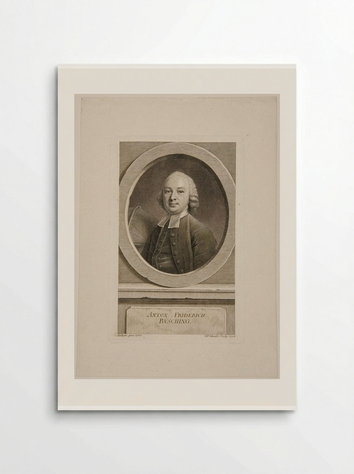 Anton Friedrich Büsching - Georg Friedrich Schmidt - Poster