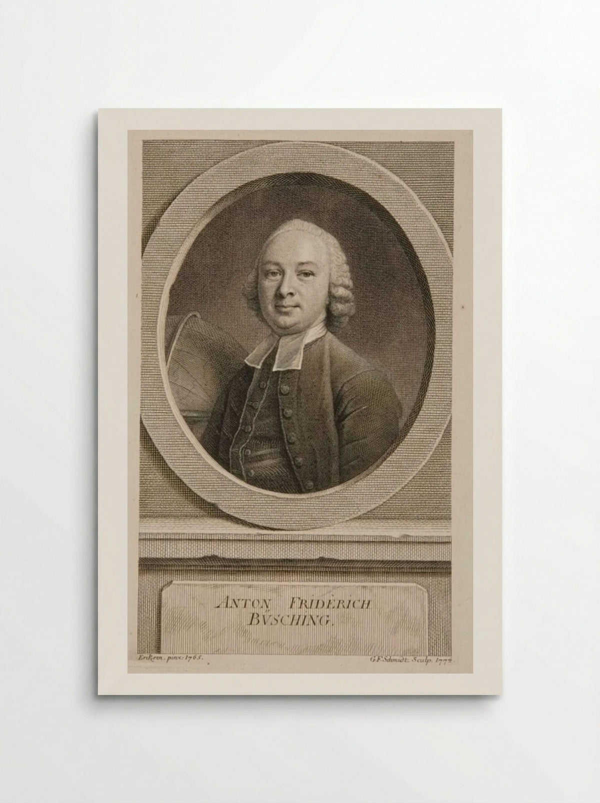 Anton Friedrich Büsching - Georg Friedrich Schmidt - Poster