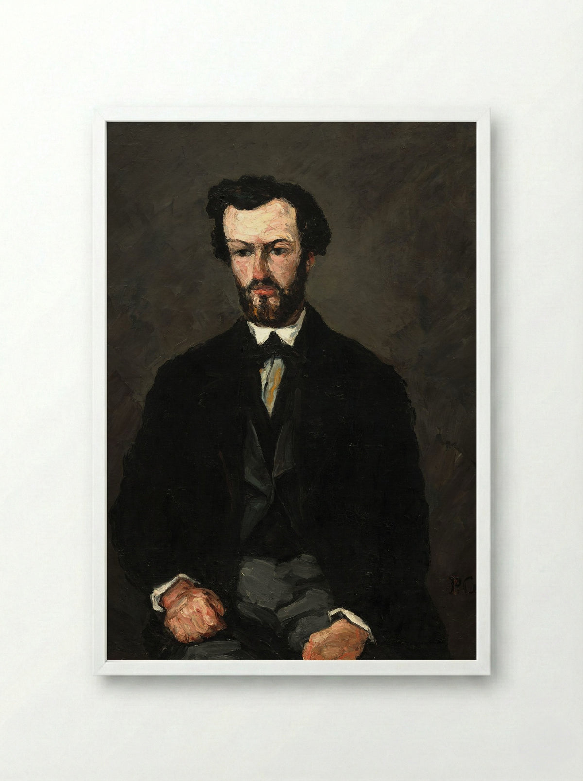 Antony Valabrègue - Paul Cézanne - Framed Print White