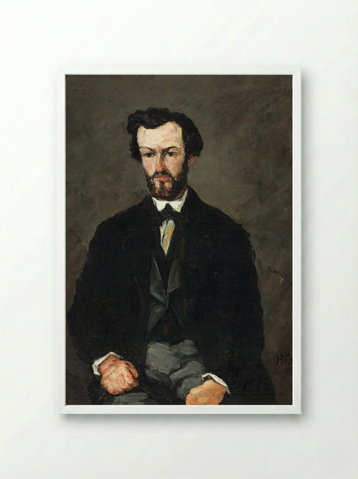 Antony Valabrègue - Paul Cézanne - Framed Print White