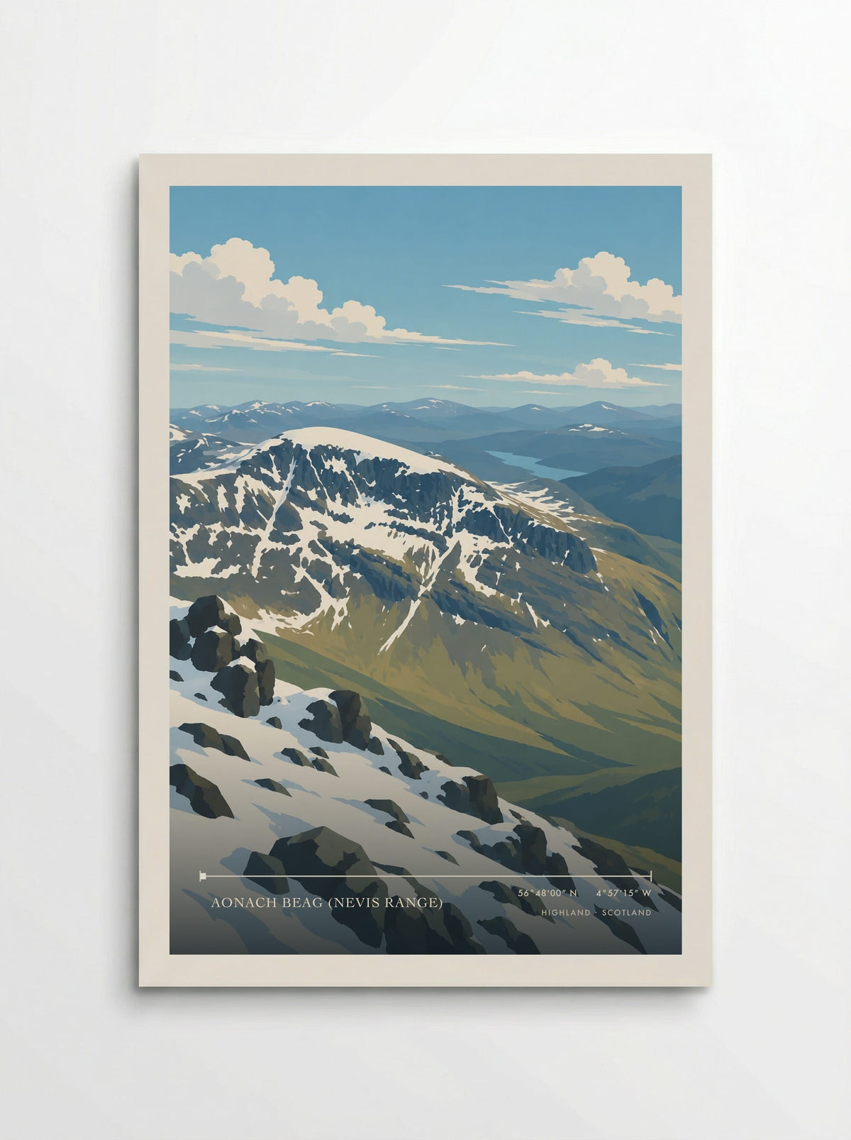 Aonach Beag (Nevis Range), Highland | Travel Poster - Poster