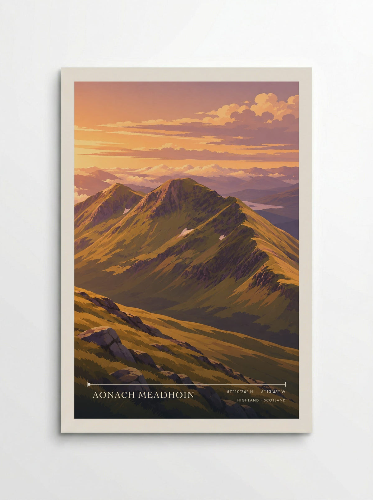 Aonach Meadhoin, Highland | Travel Poster - Poster
