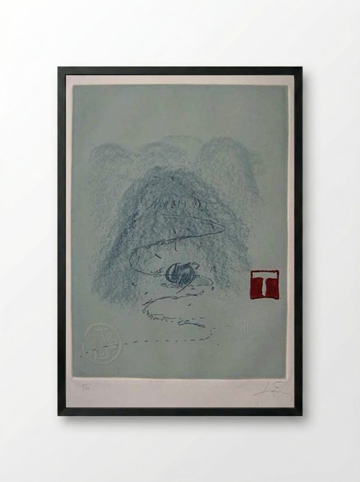 Aparicions 3 - Antoni Tàpies - Framed Print Black