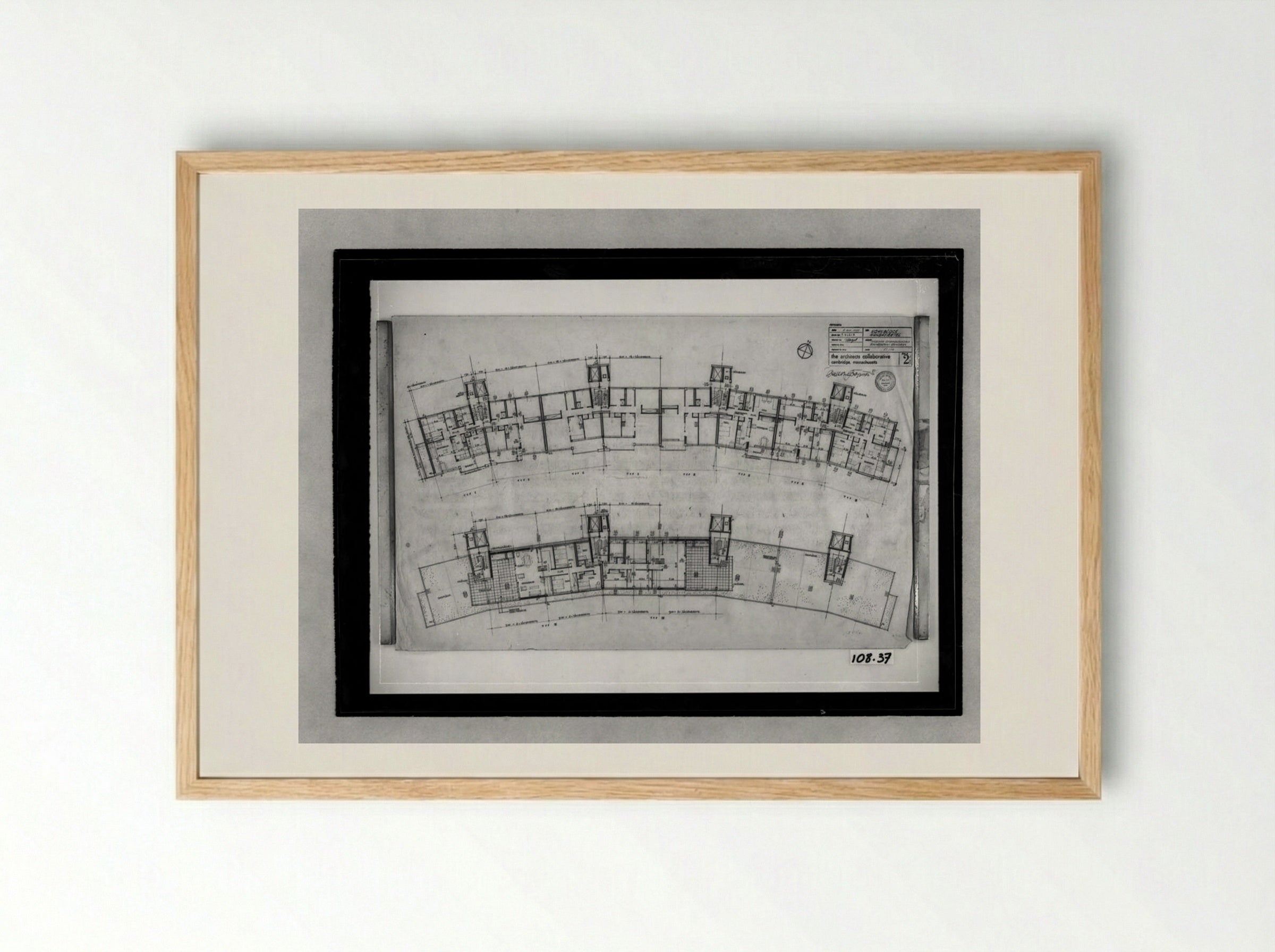 Apartment House for Interbau Exhibition - Walter Gropius - Framed Print Wood