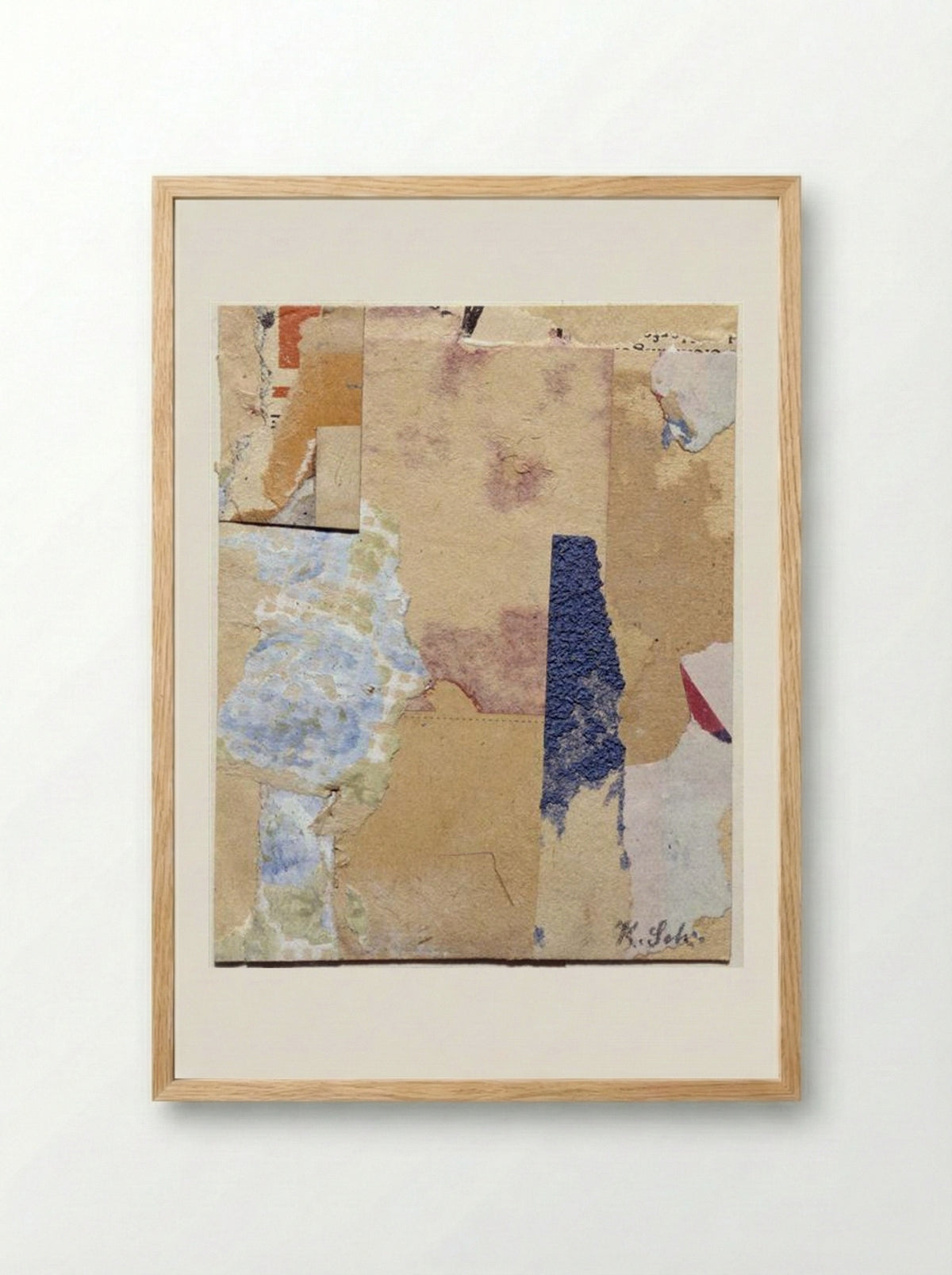 Aphorism - Kurt Schwitters - Framed Print Wood