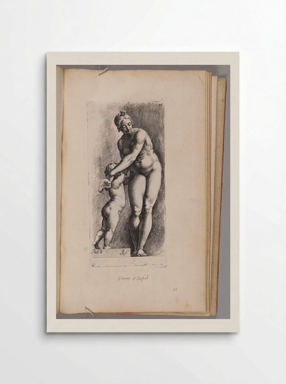 Aphrodite and Eros (Plate 76) - Jan de Bisschop - Poster