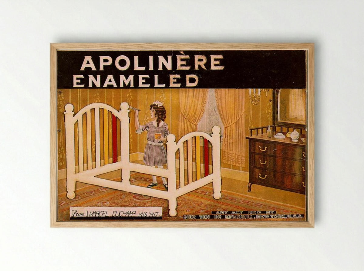 Apolinère Enameled - Marcel Duchamp - Framed Print Wood