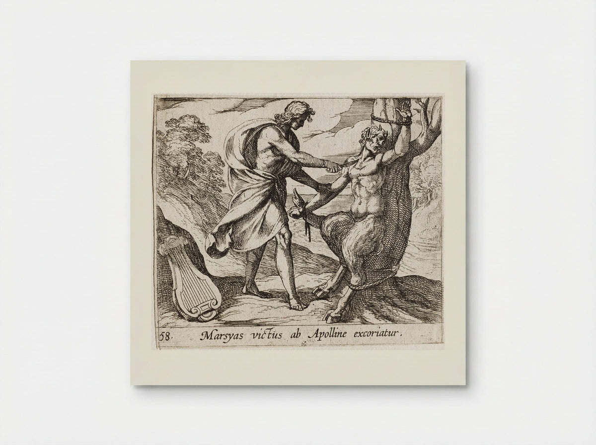 Apollo Killing Marsyas - Antonio Tempesta - Poster
