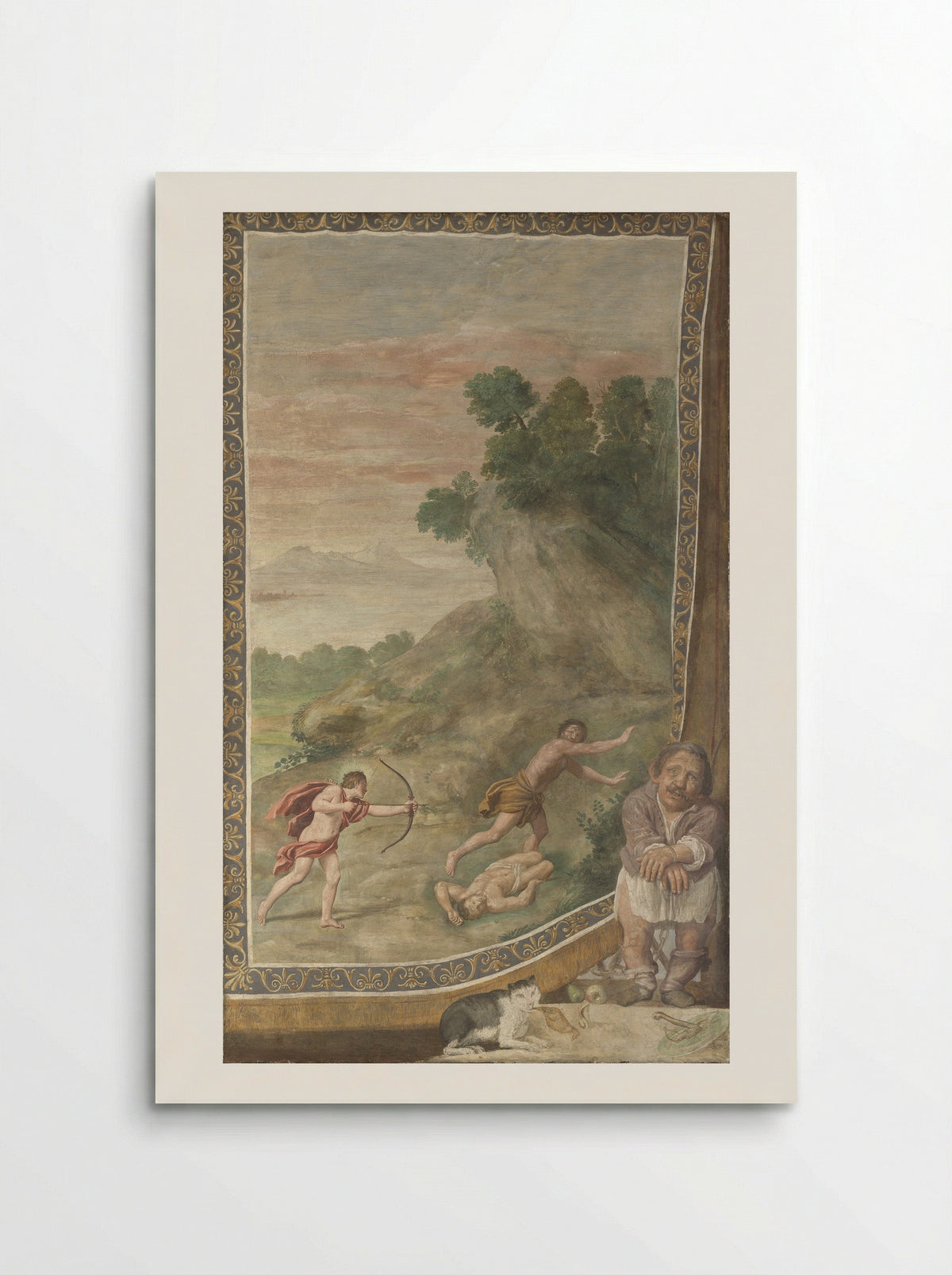 Apollo Killing the Cyclopes - Domenichino - Poster