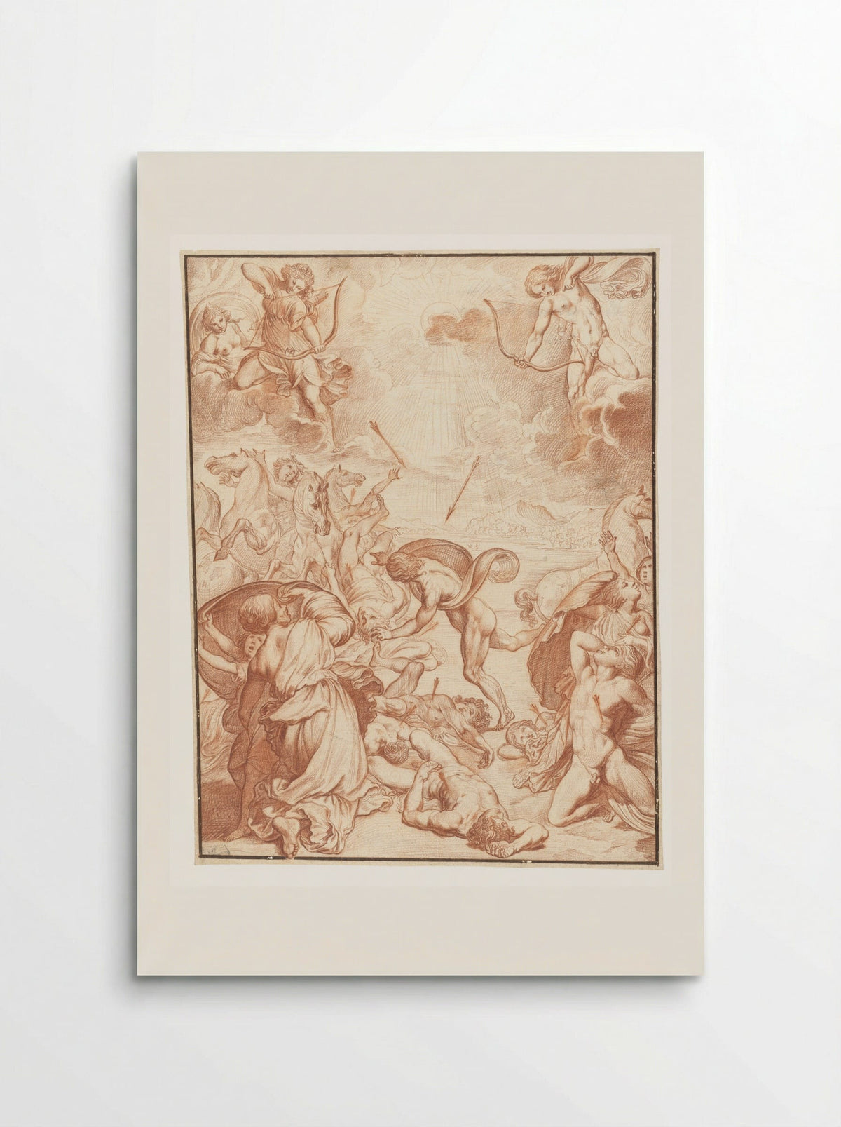 Apollo and Diana Slaying the Children of Niobe - Ludovicus Finsonius - Poster