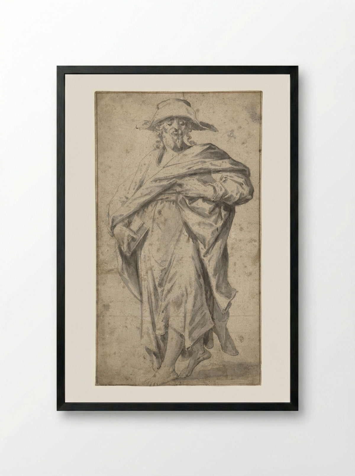 Apostle Simon - Joos van Winghe - Framed Print Black