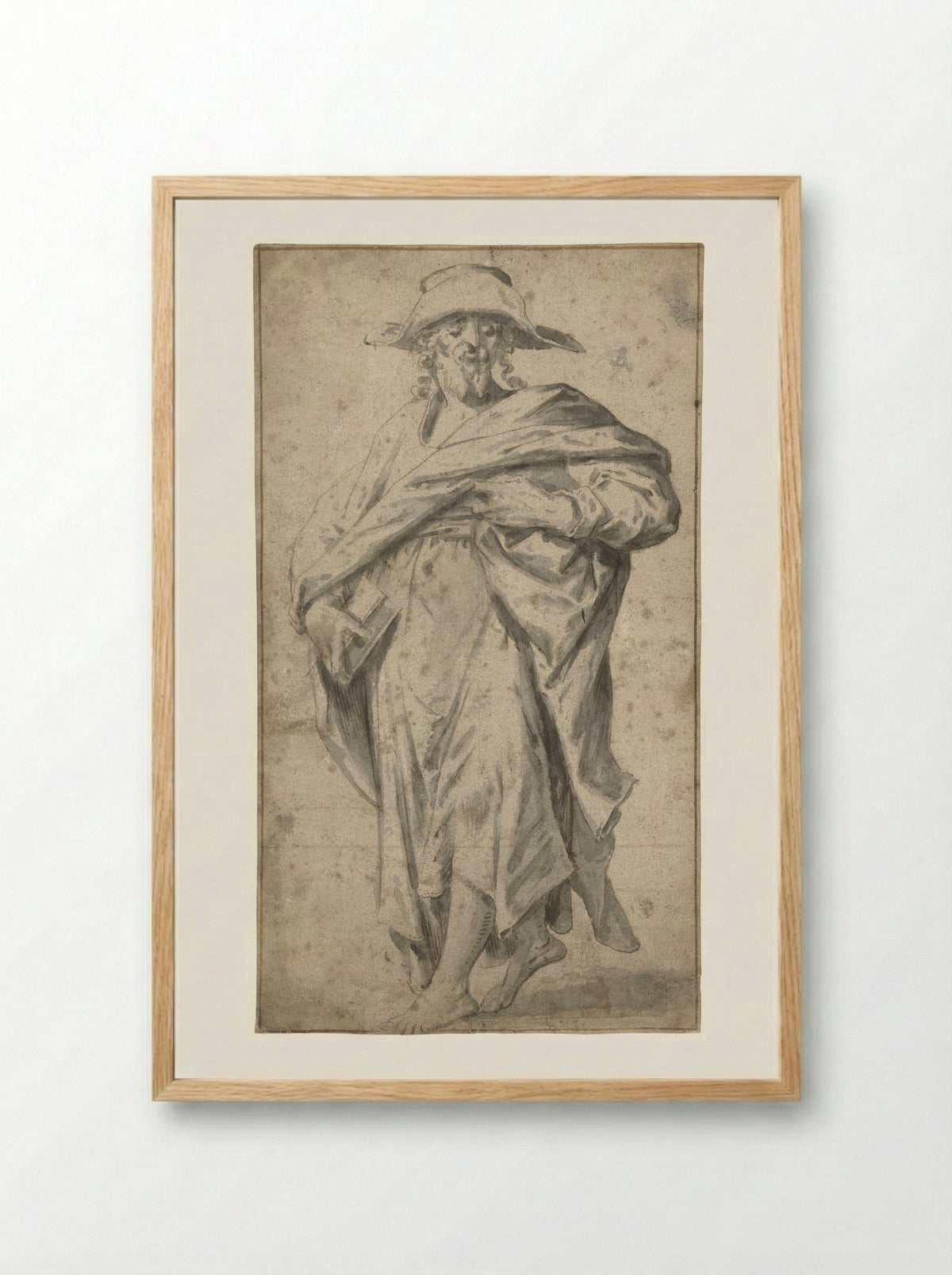 Apostle Simon - Joos van Winghe - Framed Print Wood