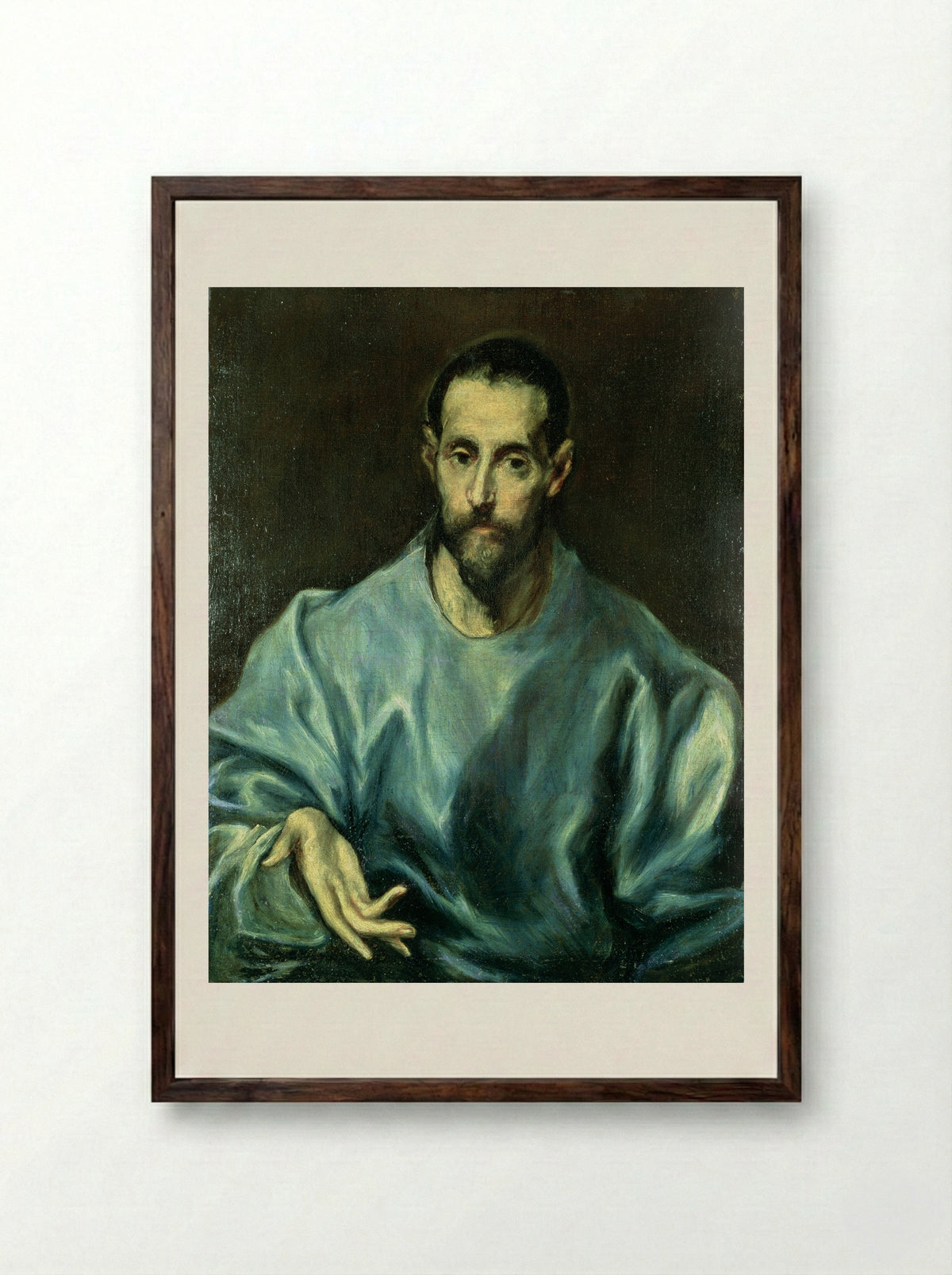 Apostle St. James the Greater - El Greco - Framed Print Dark Wood