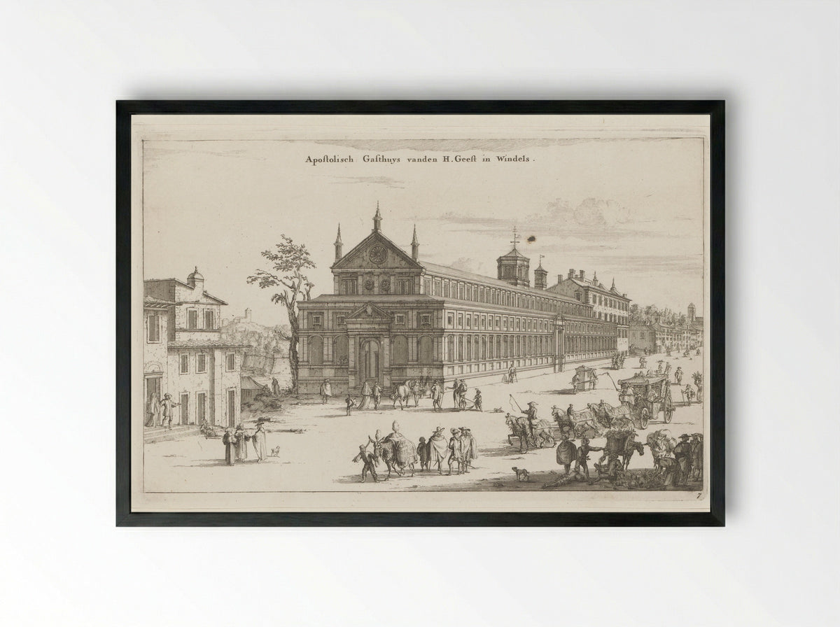 Apostolisch Gasthuis vanden H. Geest in Windels - Willem Swidde - Framed Print Black