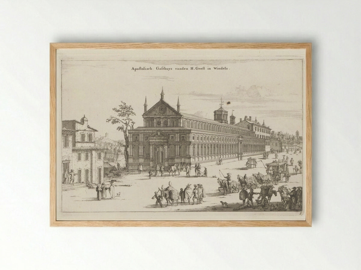 Apostolisch Gasthuis vanden H. Geest in Windels - Willem Swidde - Framed Print Wood