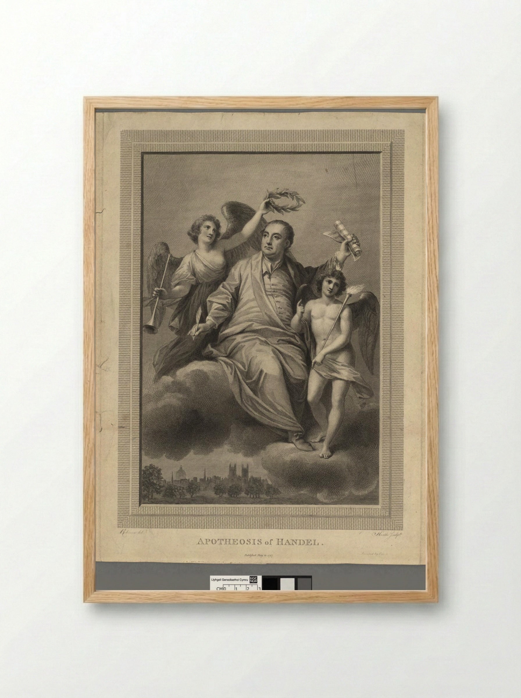 Apotheosis of Händel - James Heath - Framed Print Wood