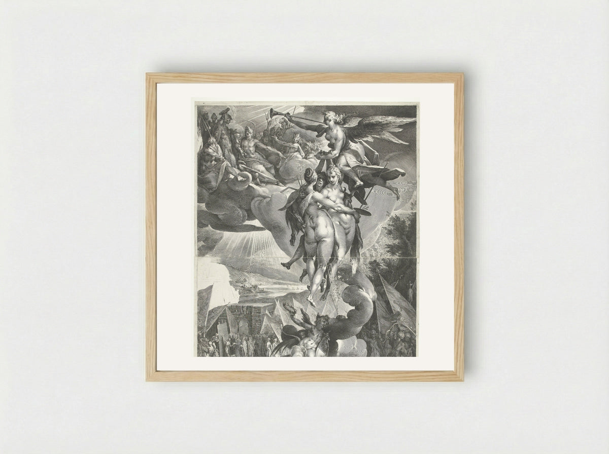 Apotheosis of the Arts - Jan Harmensz. Muller - Framed Print Wood