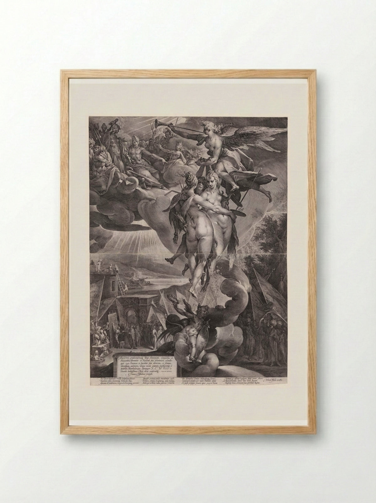 Apotheosis of the Fine Arts - Jan Harmensz. Muller - Framed Print Wood